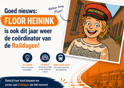 Floor Heinink opnieuw coördinator van de Raildagen
